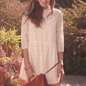 Sezane Eva dress in white, new with tags